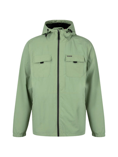 DENVER CRINKLED NYLON HOODED JACKET