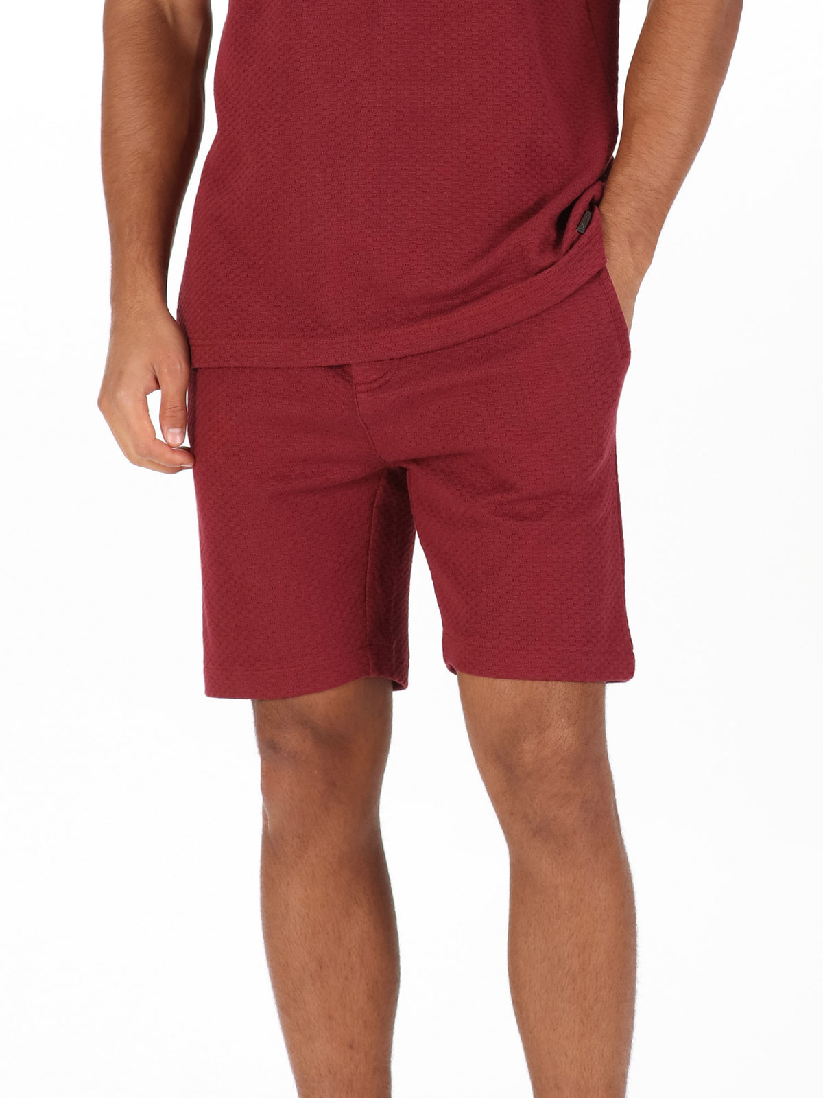 MARACENA WAFFLE TEXTURED SHORTS
