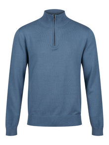  JACOB 1/4 ZIP KNITTED JUMPER