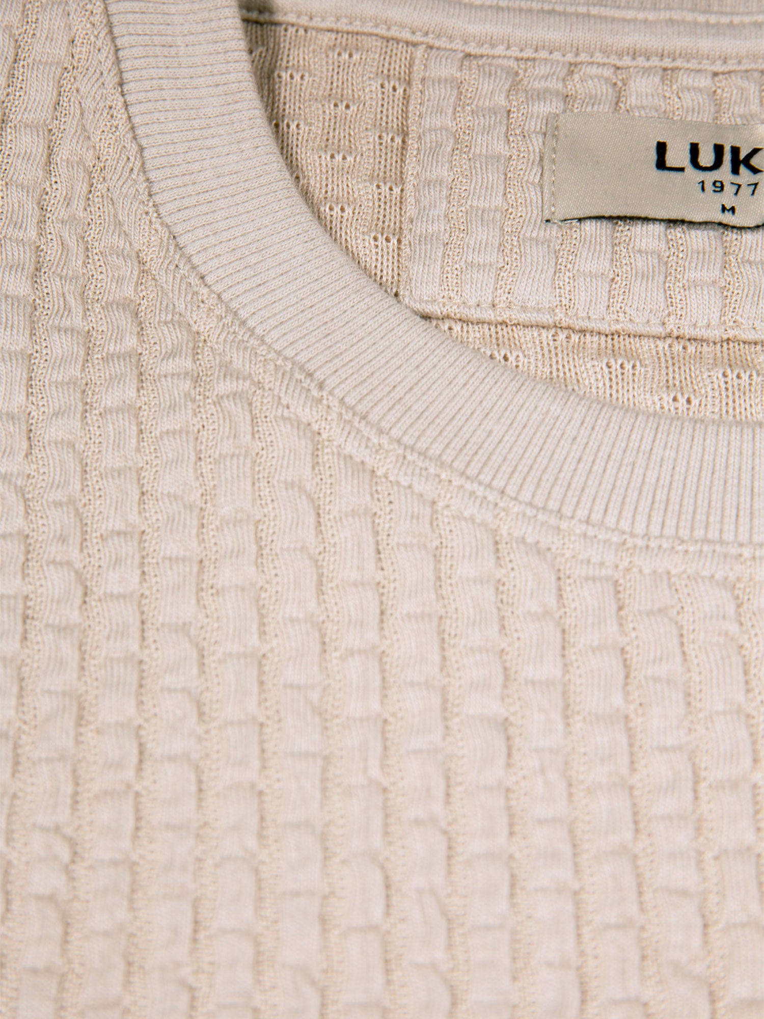 WAFFLE DOWN REGULAR FIT T-SHIRT