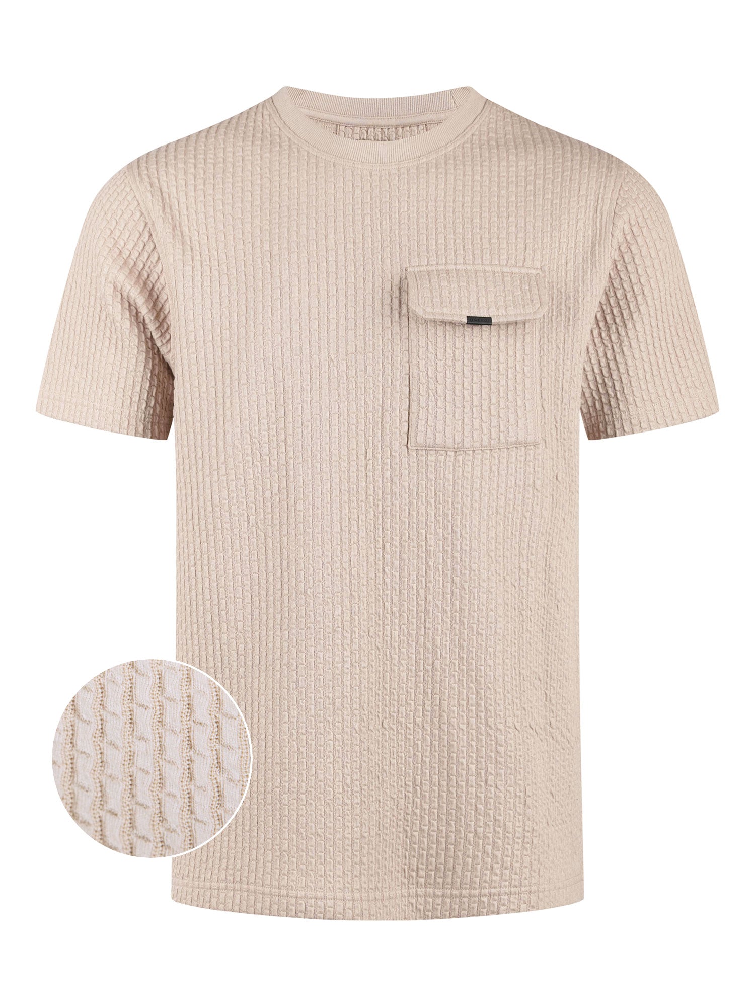 WAFFLE DOWN REGULAR FIT T-SHIRT