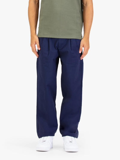 Men's navy trousers.
