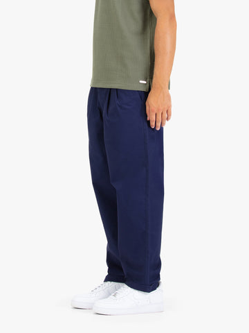 Men's navy trousers.