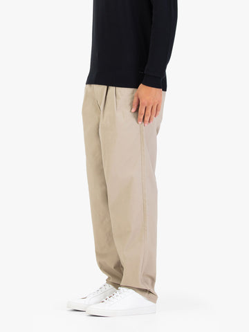 Men's beige trousers.