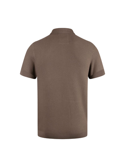 SWELL KNITTED ZIP POLO