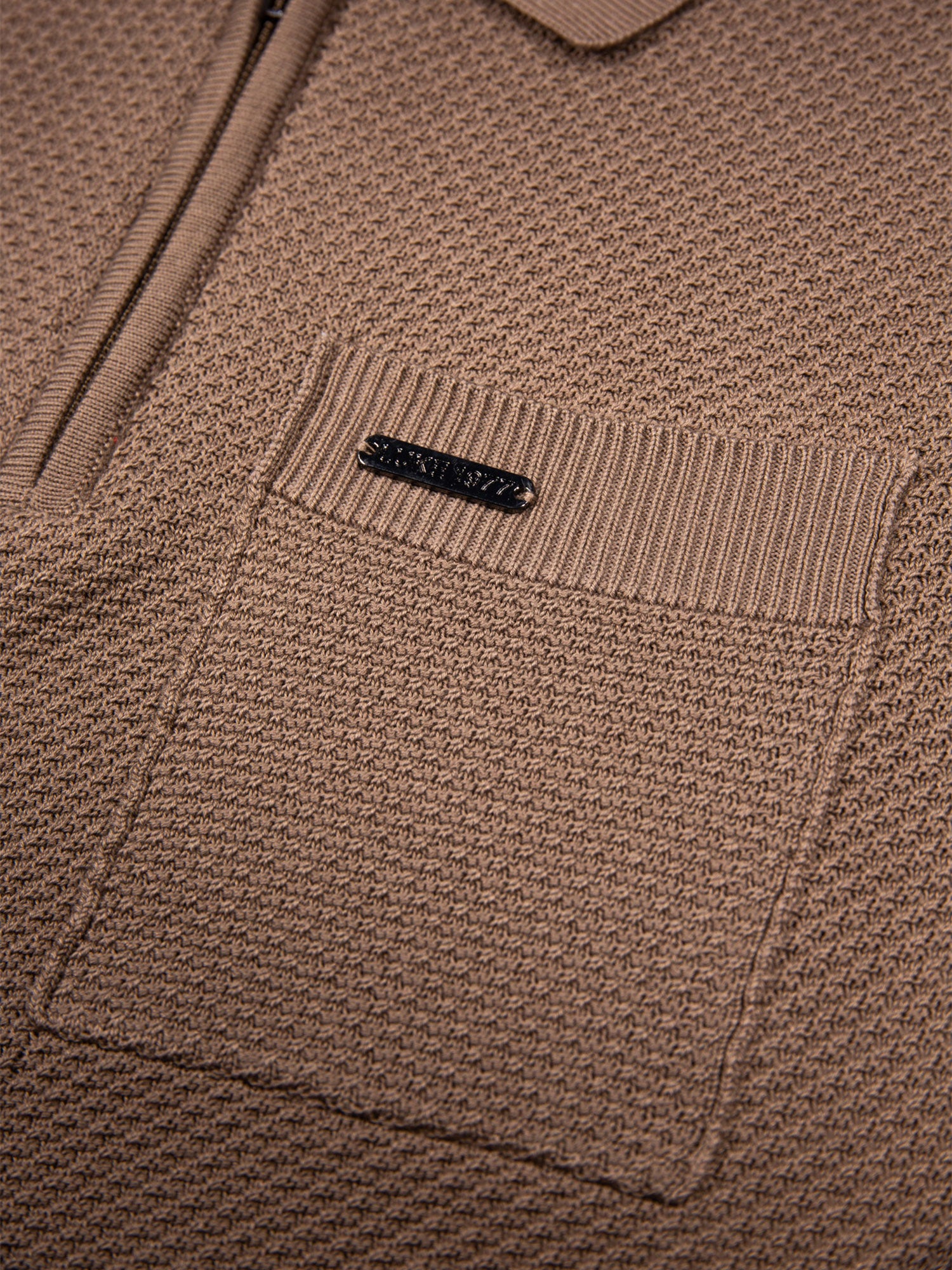 SWELL KNITTED ZIP POLO