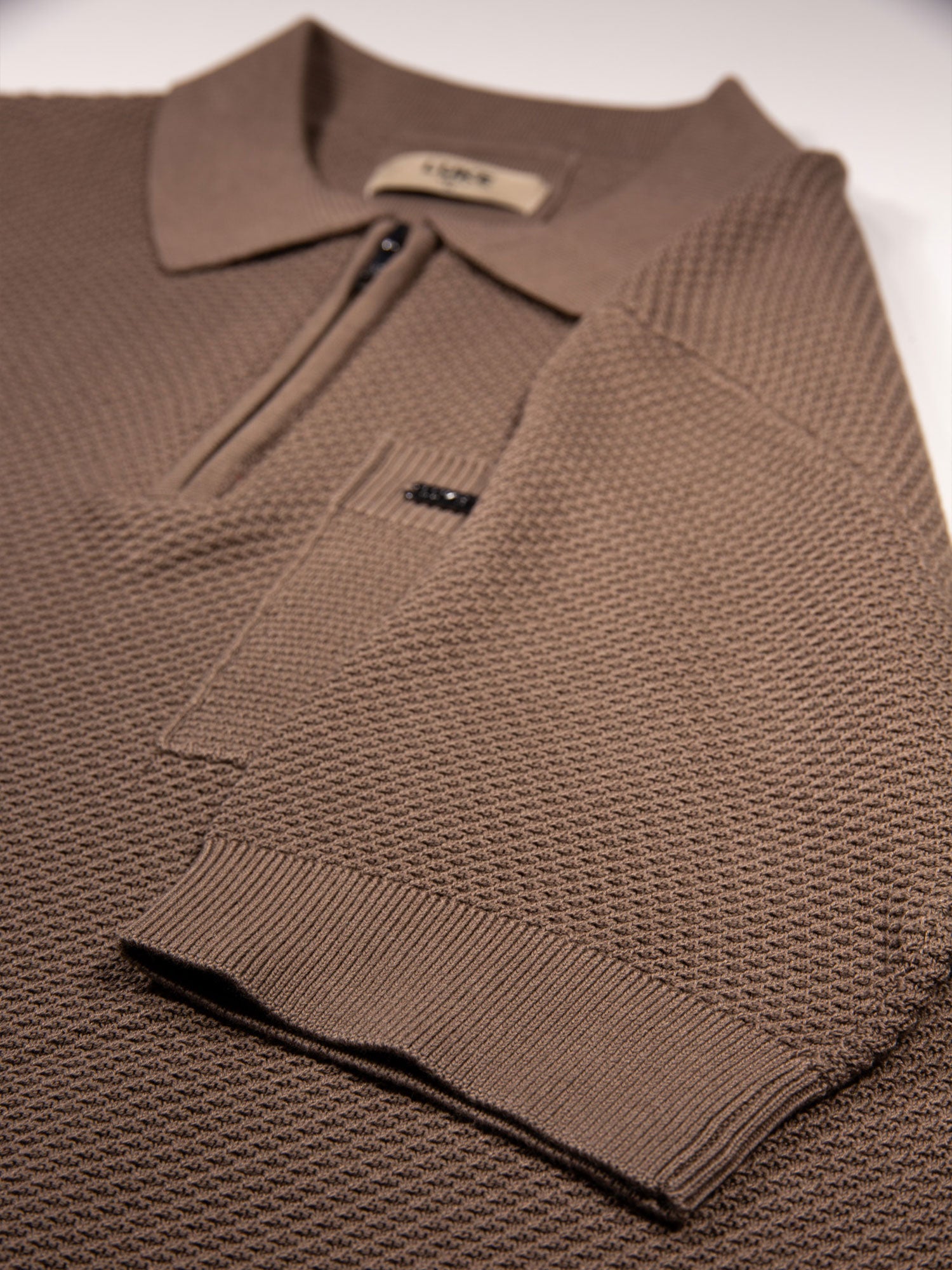 SWELL KNITTED ZIP POLO