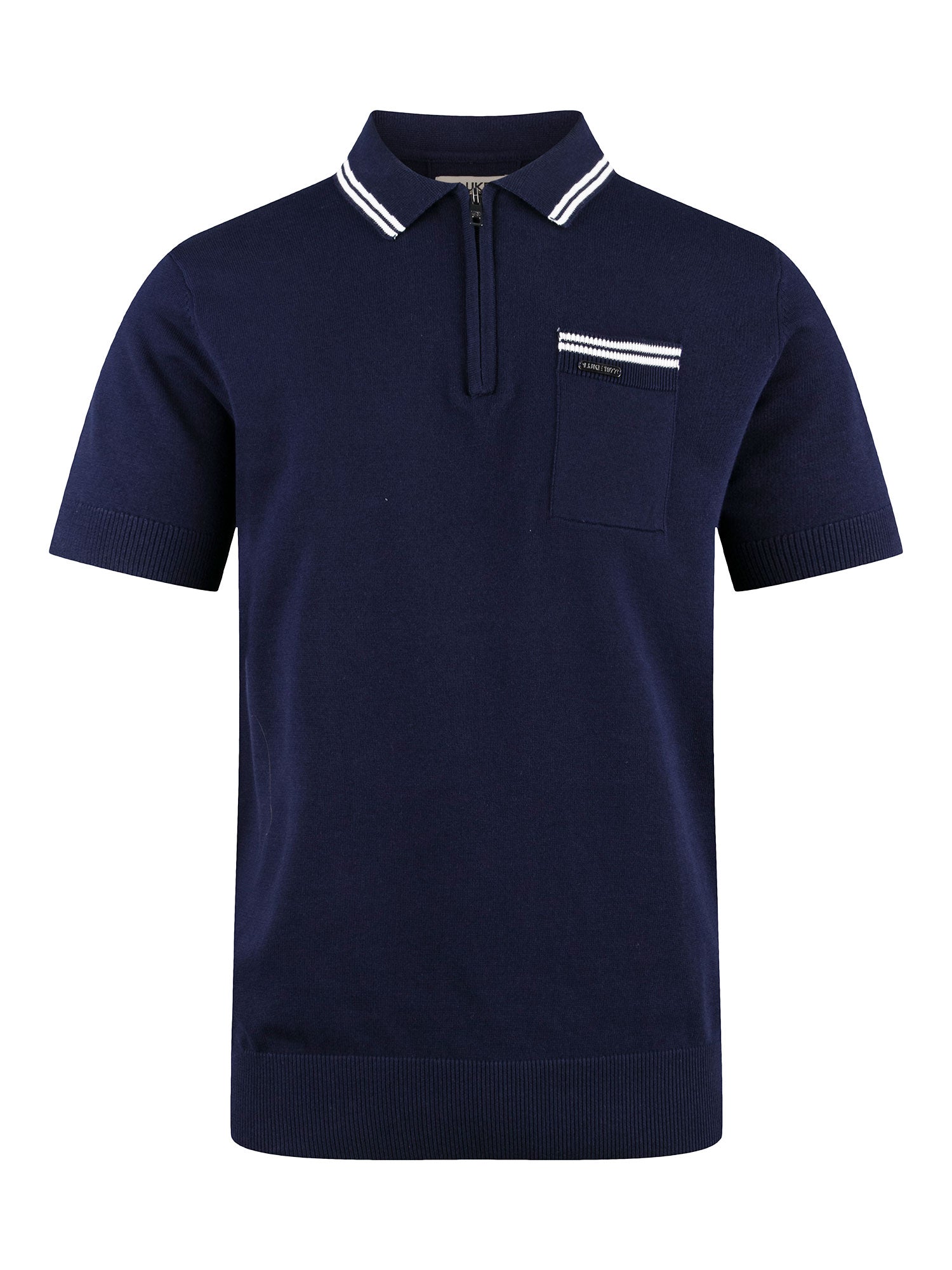 SEBACO KNITTED ZIP POLO