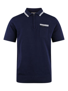  SEBACO KNITTED ZIP POLO