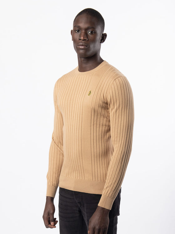 SPARE RIB KNITTED CREW NECK JUMPER