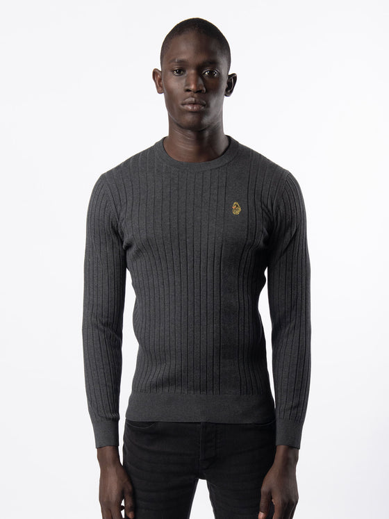 SPARE RIB KNITTED CREW NECK JUMPER