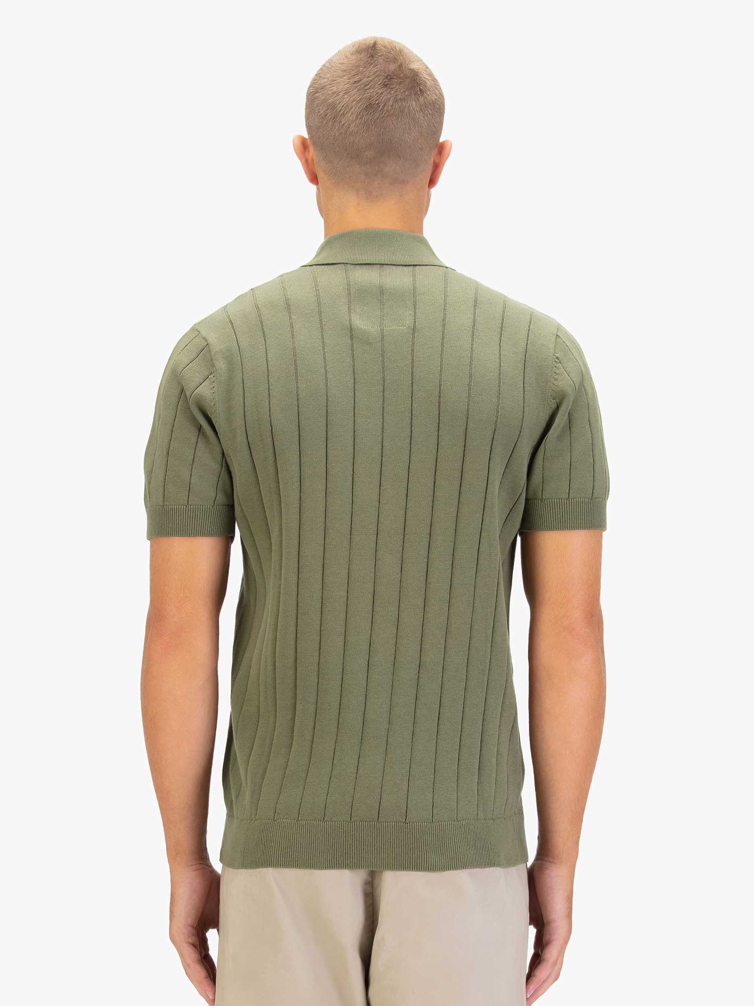 RIB EYE KNITTED POLO