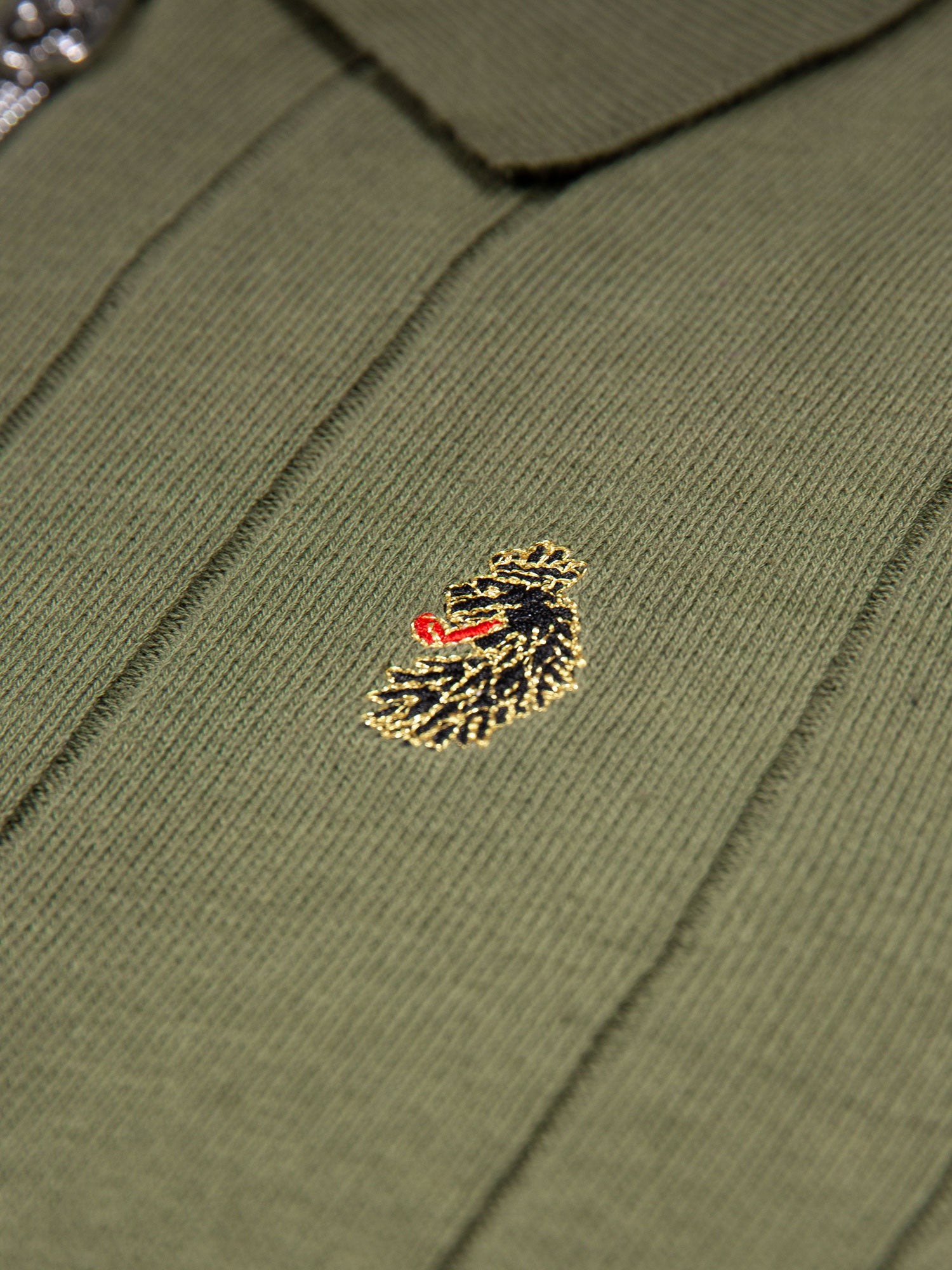 RIB EYE KNITTED POLO