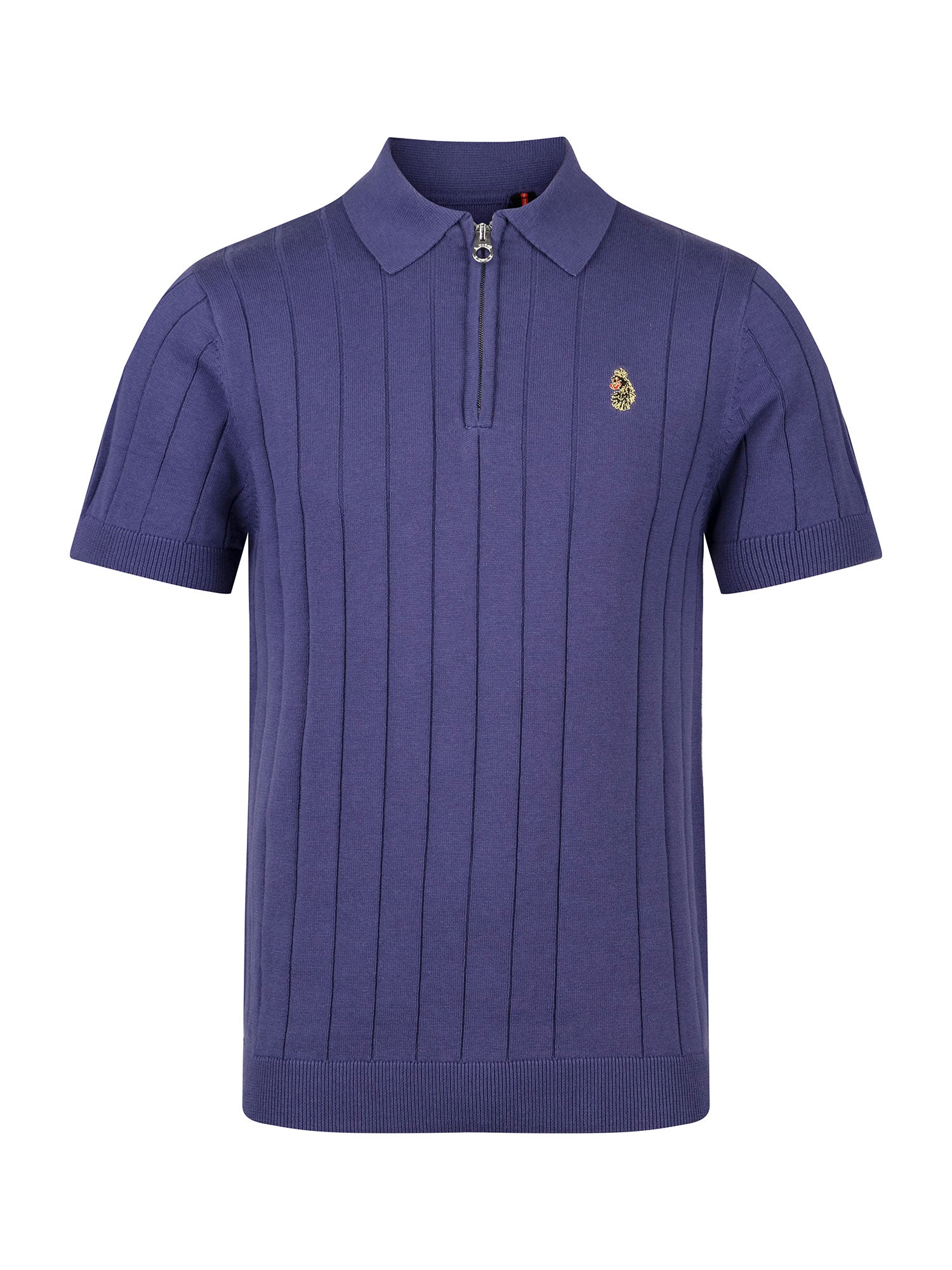 RIB EYE KNITTED POLO