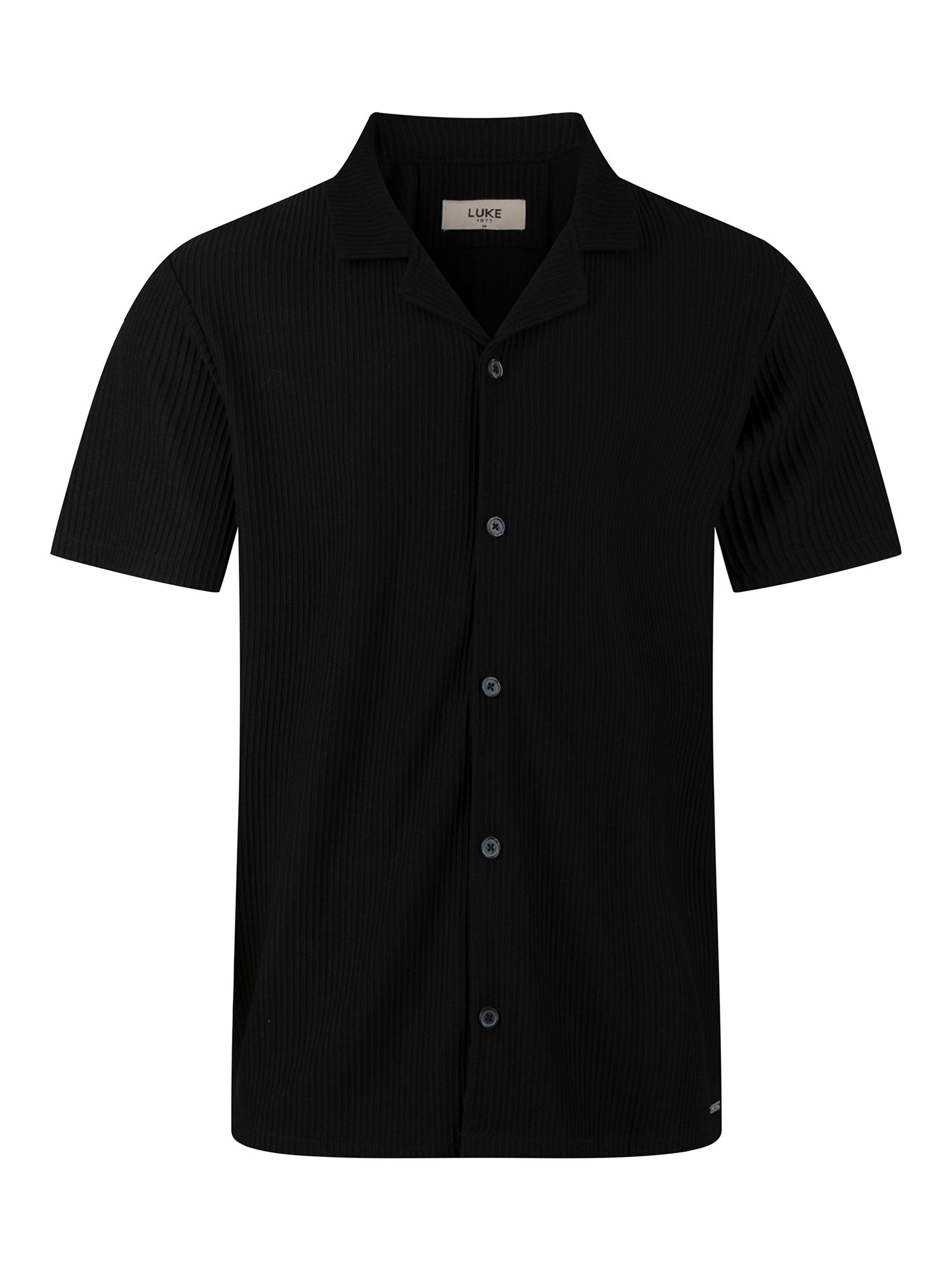 GWITHIAN RIBBED TEXTURED SHORT SLEEVE SHIRT
