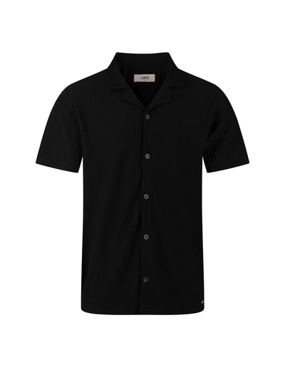 GWITHIAN RIBBED TEXTURED SHORT SLEEVE SHIRT