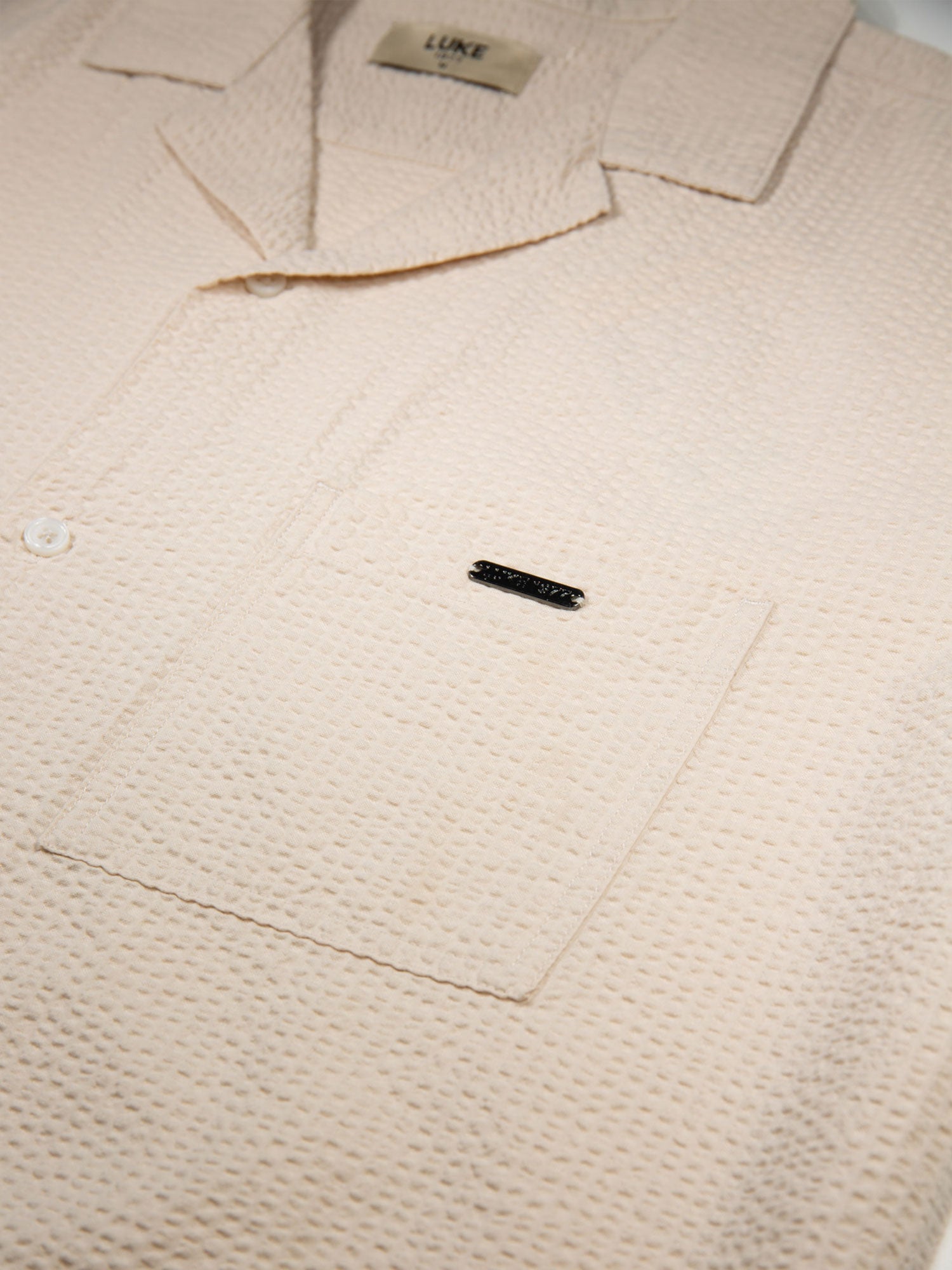 MILLOOK SHORT SLEEVE TEXTURED SHIRT