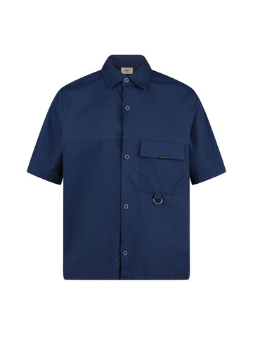Heya Utility Pocket Detail Short Sleeve Shirt - Navy