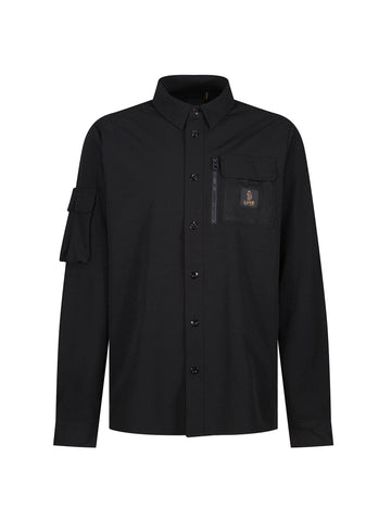 Hulun Technical Nylon Overshirt - Black