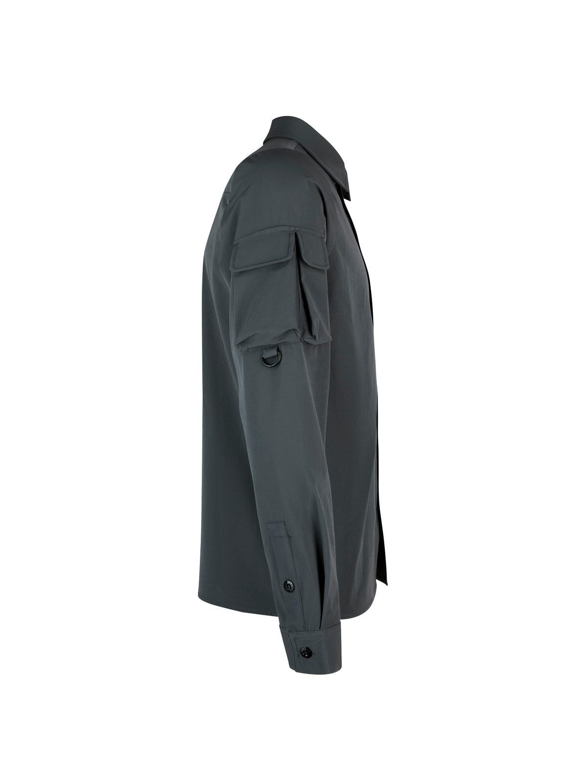 Hulun Technical Nylon Overshirt - Charcoal