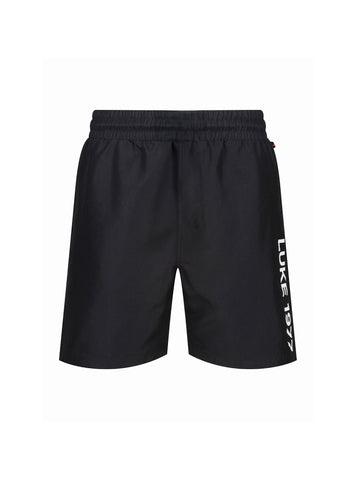Boy's shorts with jersey and printed, front view