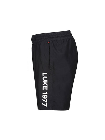 Boy's shorts with jersey and printed, side view