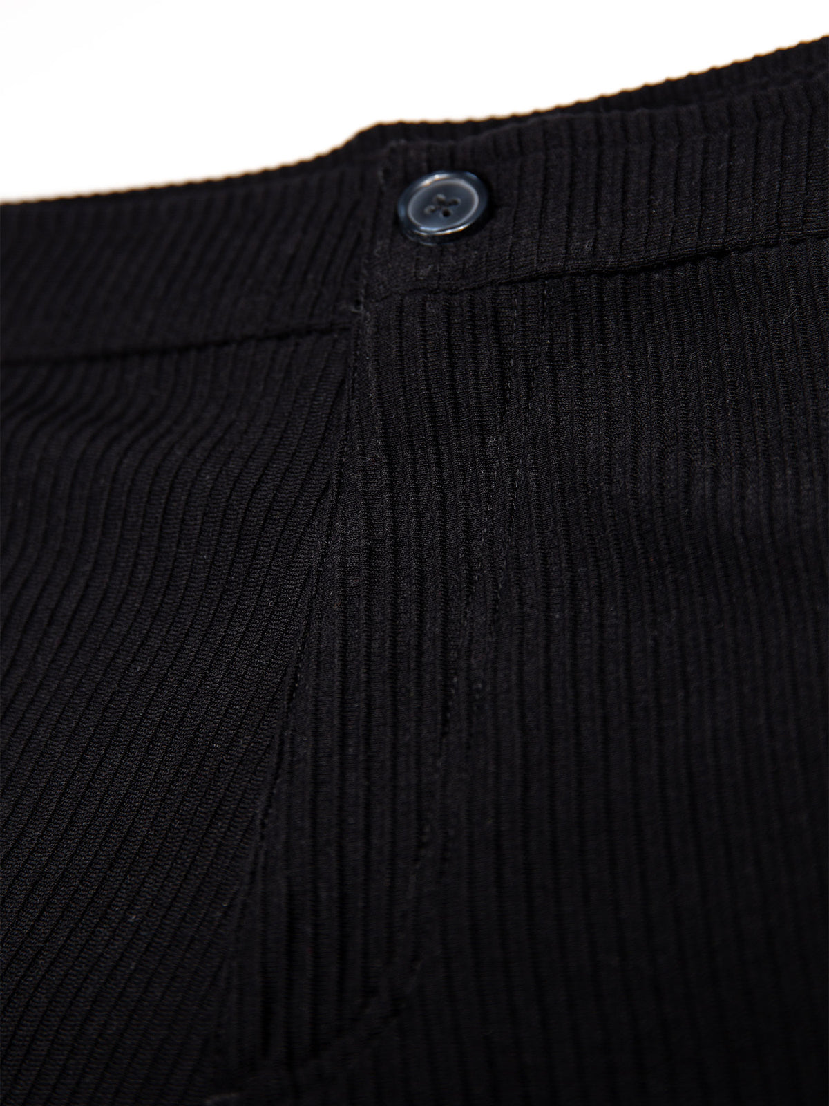 Men's black shorts with drawstring waistband.