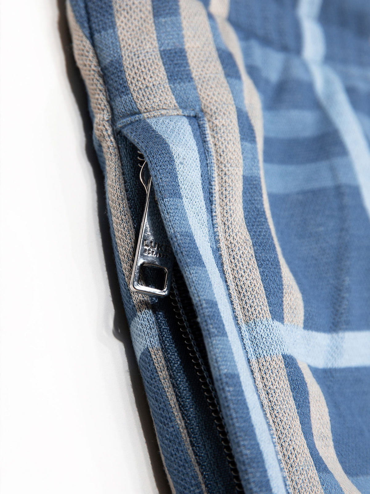Men's blue shorts with drawstring waistband.
