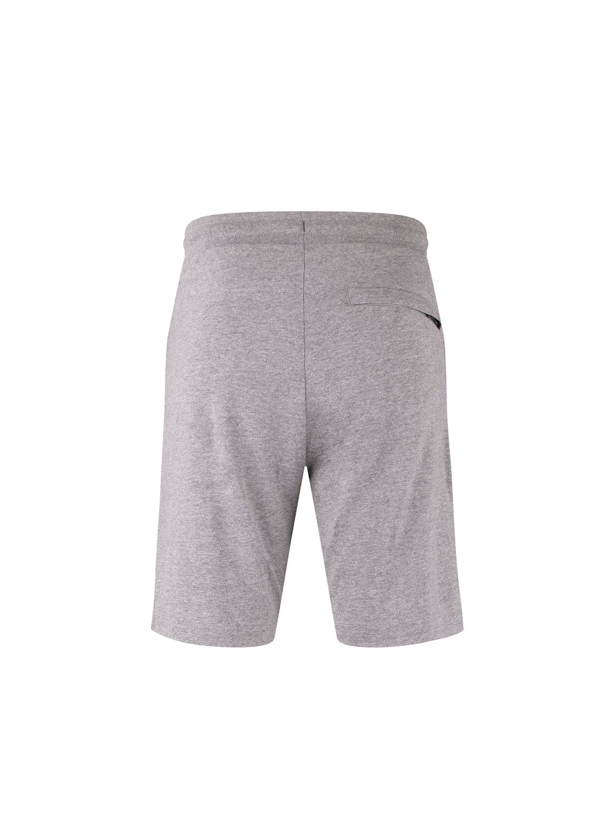 Men's grey shorts with drawstring waistband.