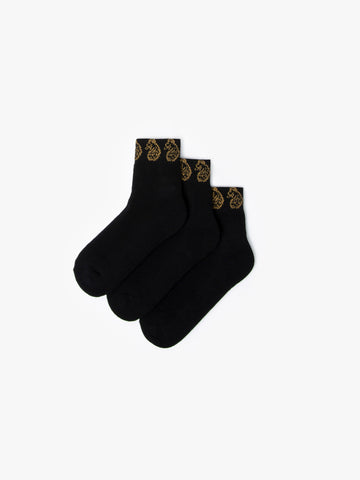 Men's black socks.