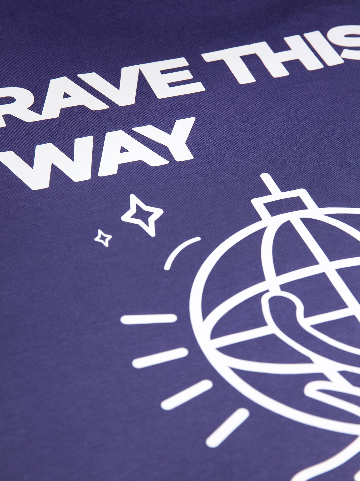 RAVE ON PRINTED T-SHIRT