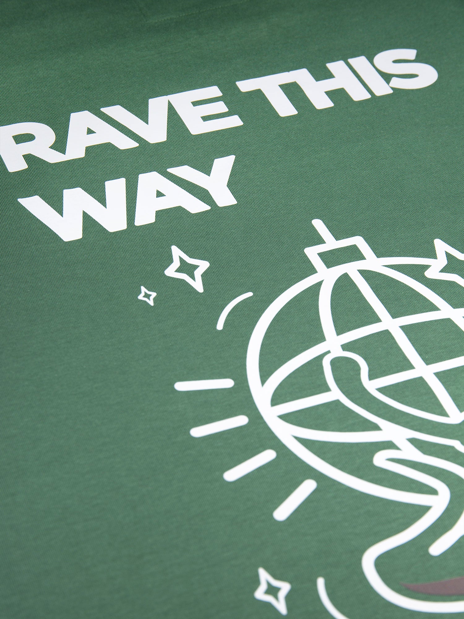 RAVE ON PRINTED T-SHIRT