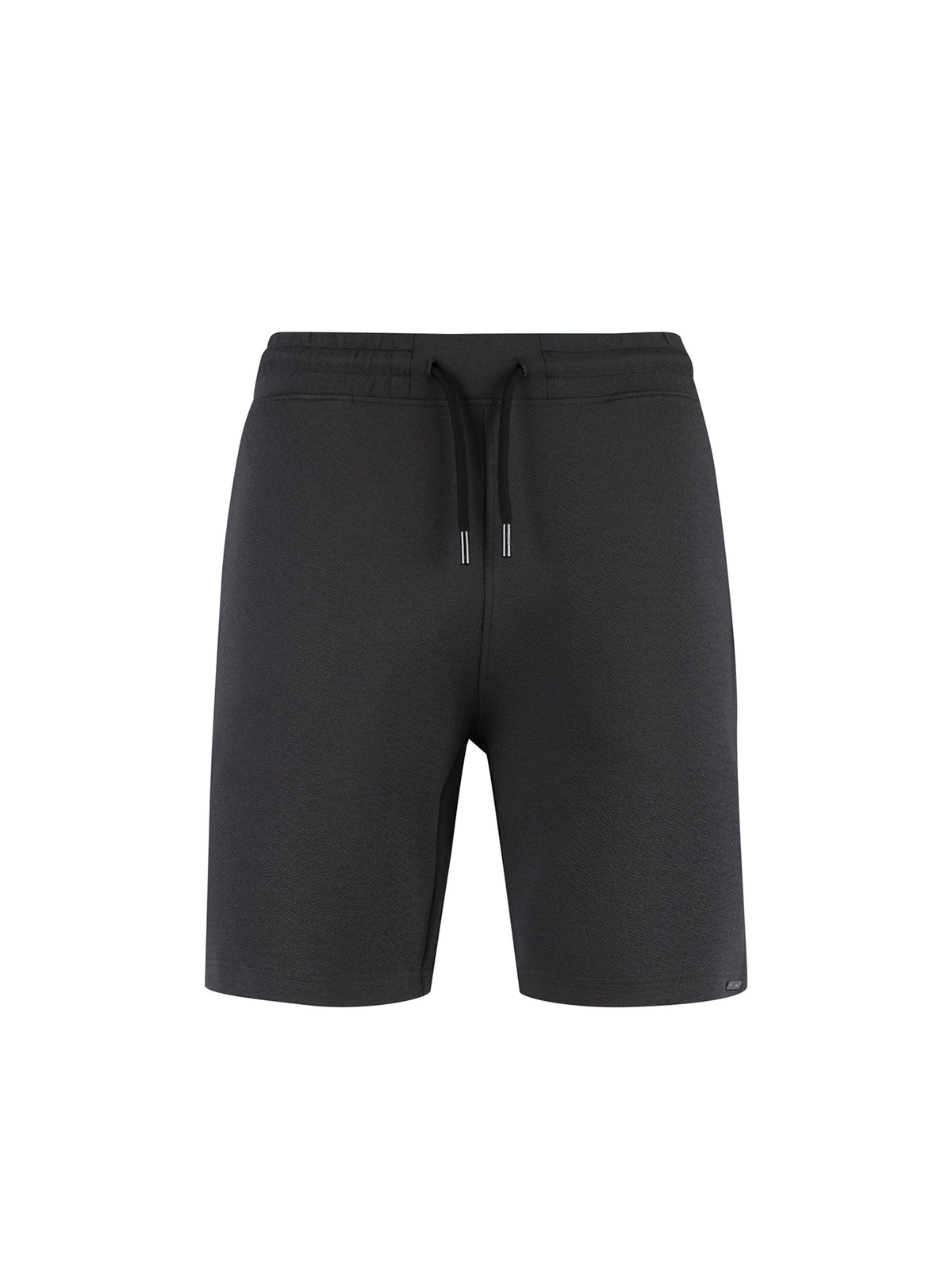 Men's grey shorts with drawstring waistband.