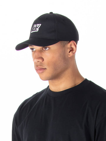 Men's black hat.