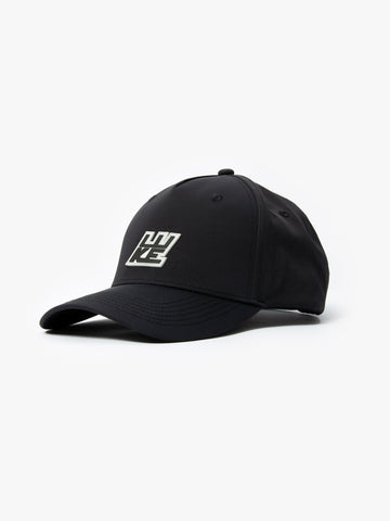 Men's black hat.