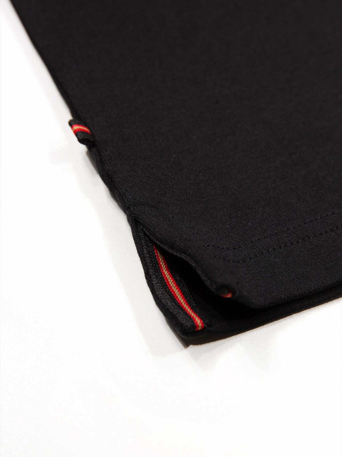 Men's black t-shirt with crew neck and short sleeves - detail view 2.
