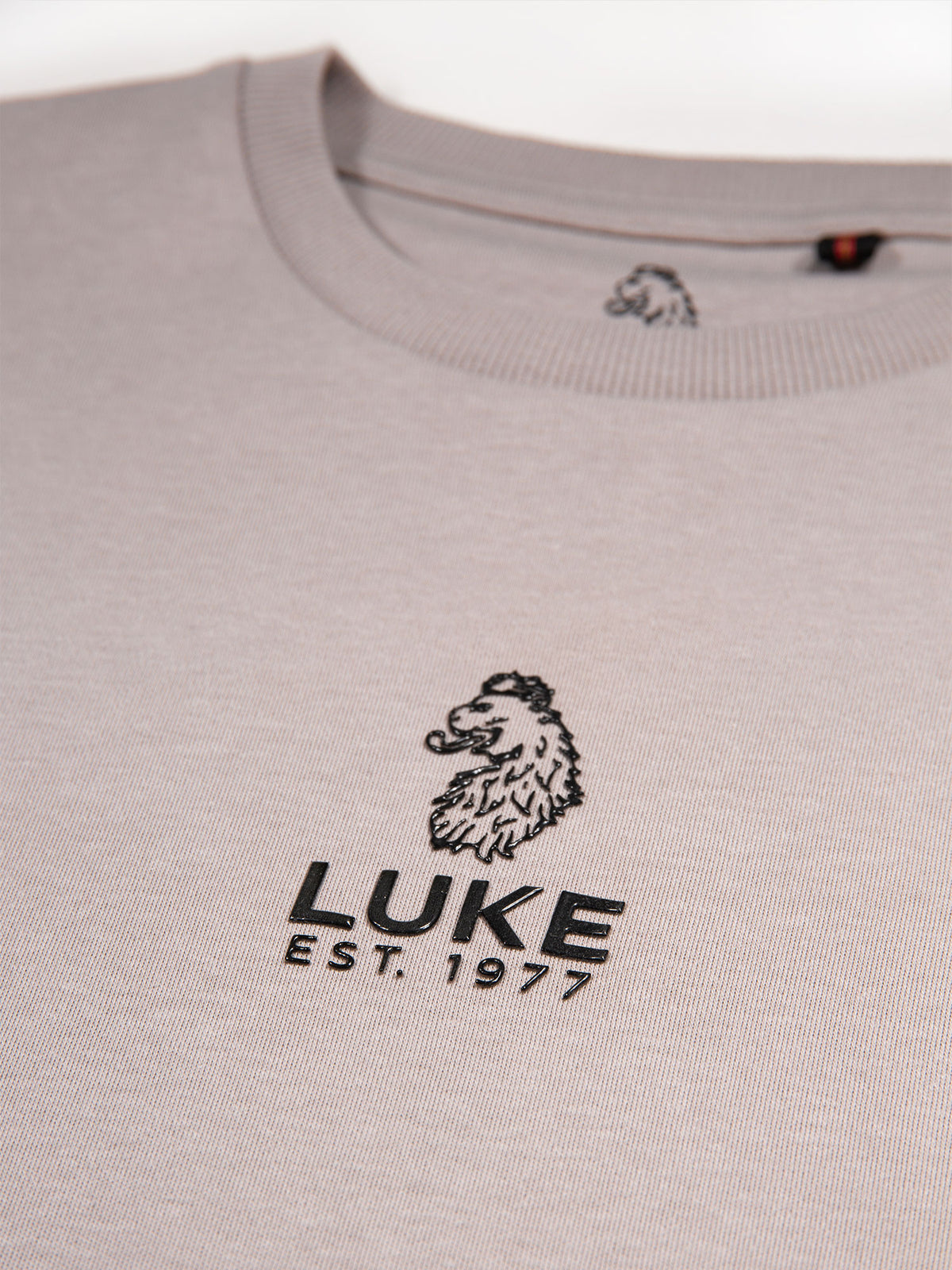 Men's grey t-shirt with crew neck and short sleeves - detail view 1.