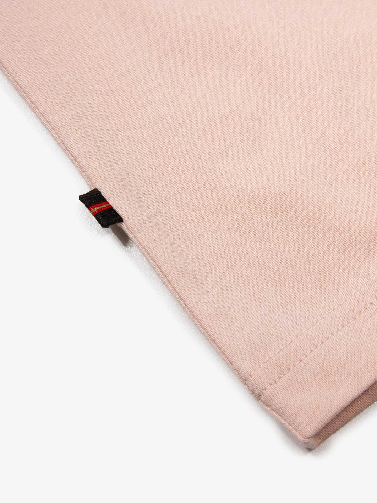 Men's pink t-shirt with crew neck and short sleeves, detail view 3