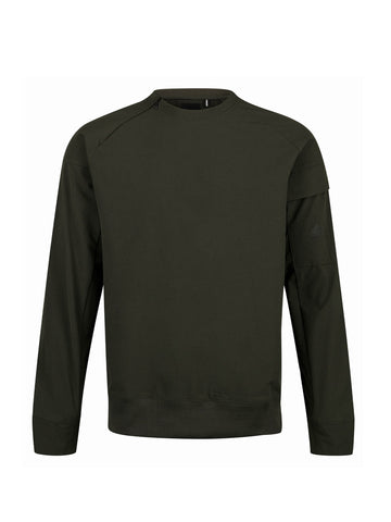 Men's green sweatshirt.