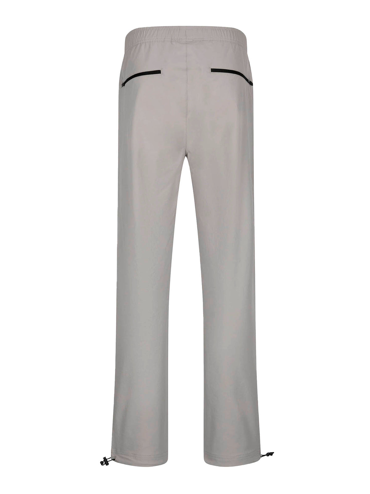 Men's grey joggers with elasticated waistband and cargo pockets.