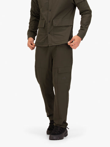 Men's green joggers.