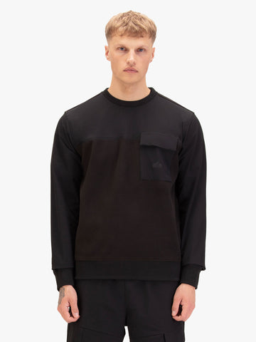 Men's black sweatshirt.