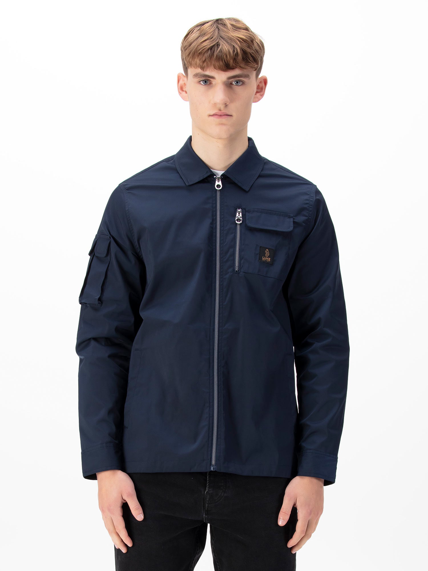 Luke 1977 Vietnam Navy Technical Zip Jacket With Multi Pockets Trim
