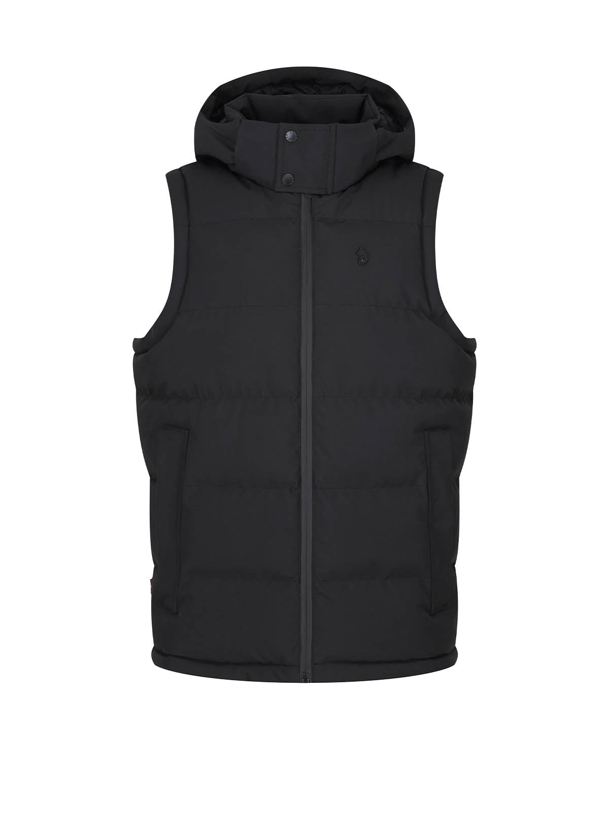 Vienna Quilted Hooded Gilet - Black