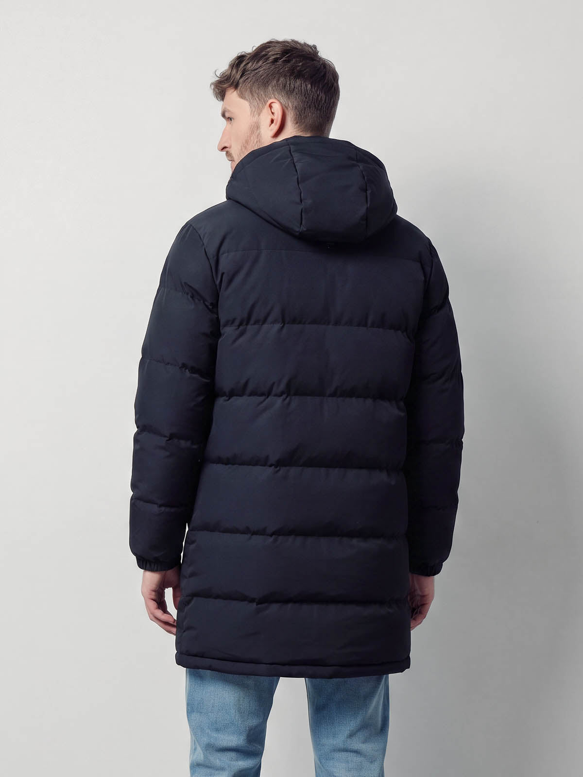 Long Auckland Padded Coat - Black