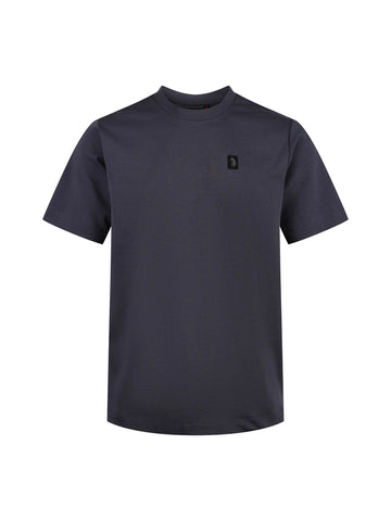 Men's relaxed-fit grey t-shirt with crew neck and short sleeves - front view.