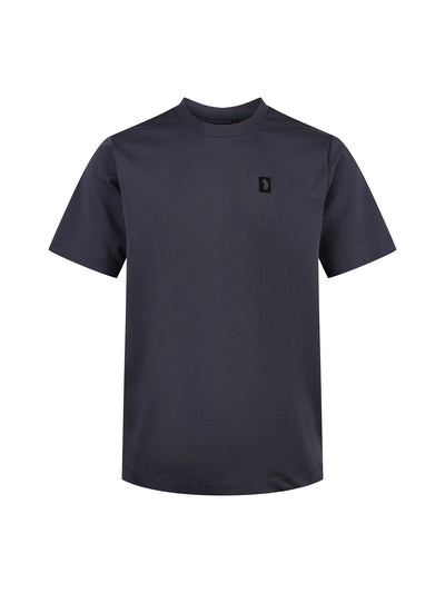 Men's relaxed-fit grey t-shirt with crew neck and short sleeves - front view.
