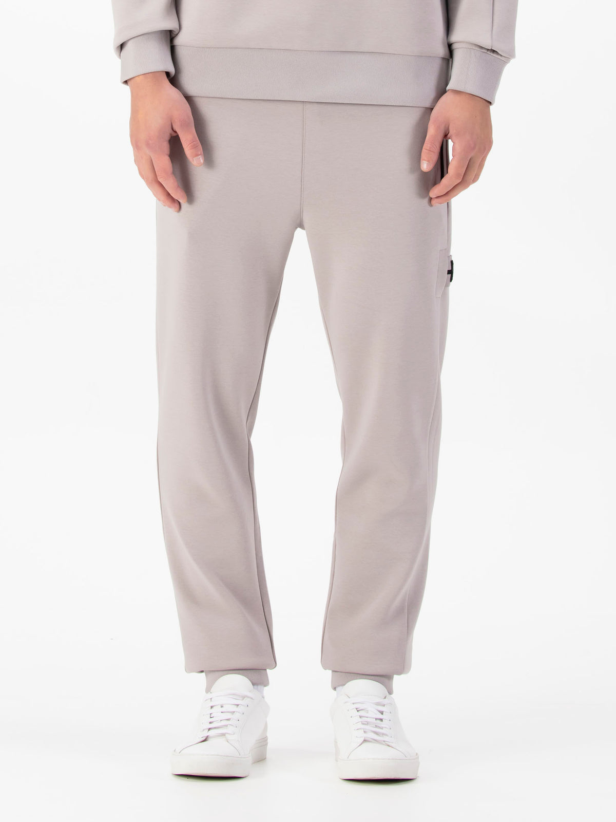 Men's grey joggers.