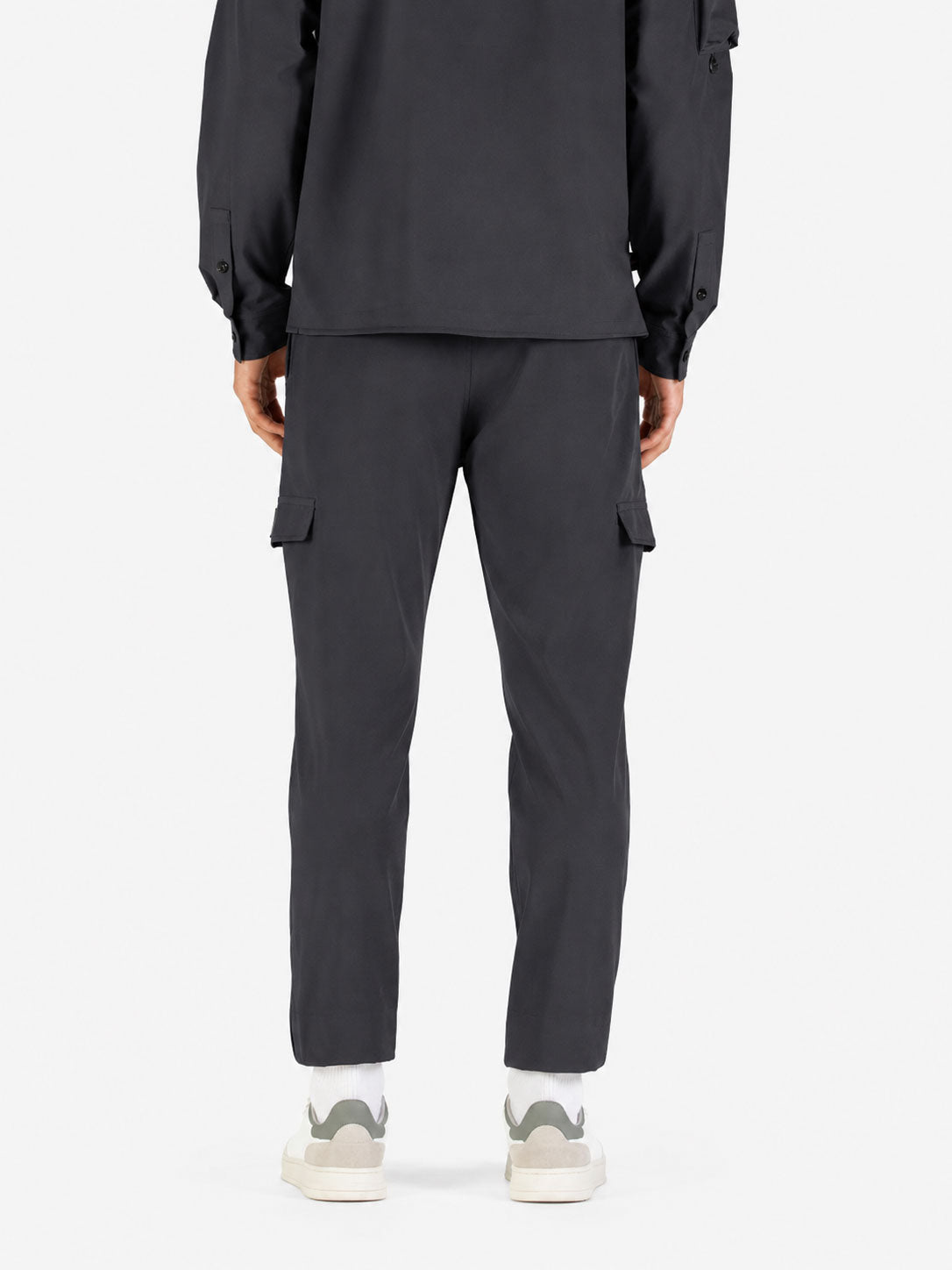 Semantic Pocket Detail Cargo Trousers - Charcoal