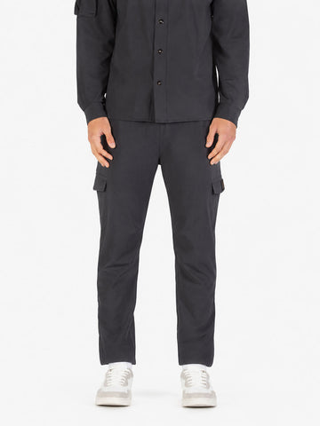 Semantic Pocket Detail Cargo Trousers - Charcoal